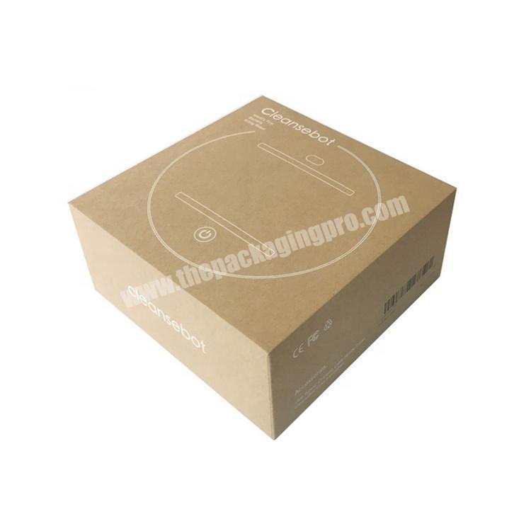 Custom Printed Brown Cardboard Packaging Kraft Paper Packing Box Gift With Lid