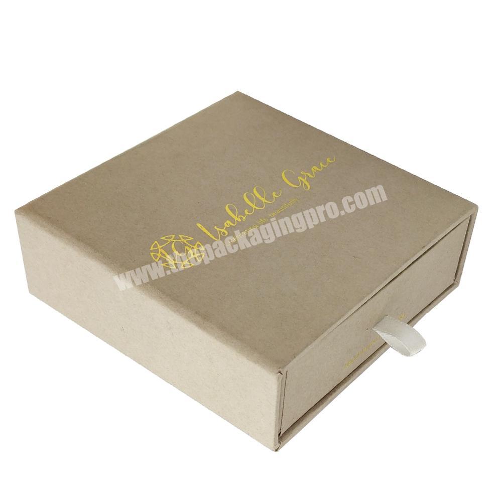 Custom Printed Cardboard Luxury Jewelry Matte Elegant Gift Drawer Packaging Box