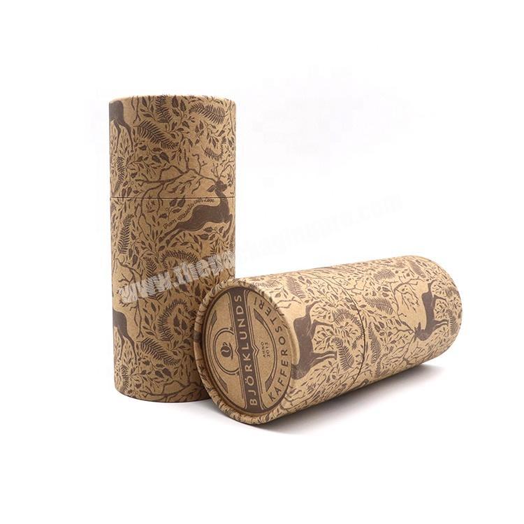 Custom Printed Logo Biodegradable Empty Cardboard Cylinder Round Gift Coated Paper Boxes Packaging