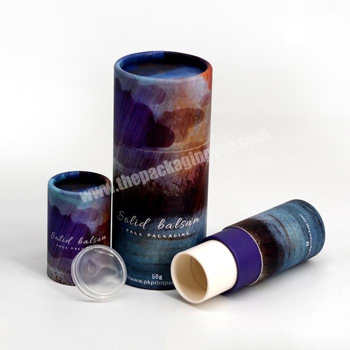 Bespoke High Quality 6g8g18g50g Deodorant Lip Balm Solid Perfume Twist Up Paper Tube Glue Stick Container