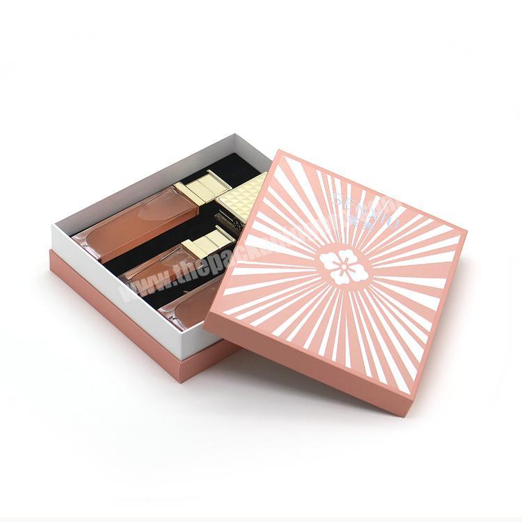 Custom Printed Paper Square Cosmetic Lipstick Skincare Lipgloss Perfume Bottle Packaging Gift Box