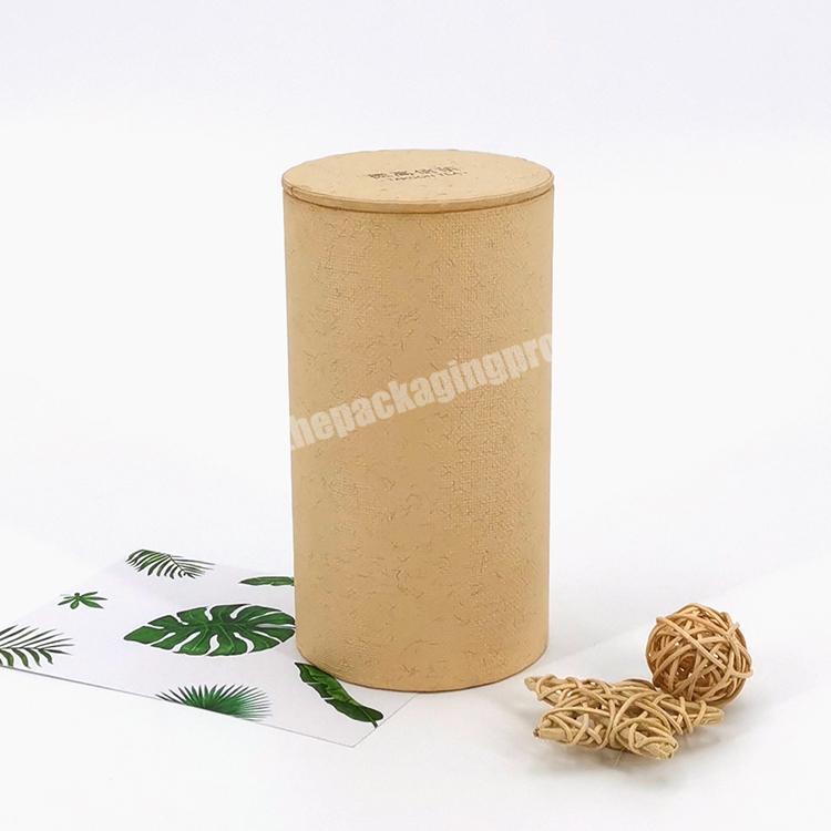 Custom Printed Paper Tube  Hard Heavy Duty  Cardboard Tubes for Tea Cardboard Tubes with Lids