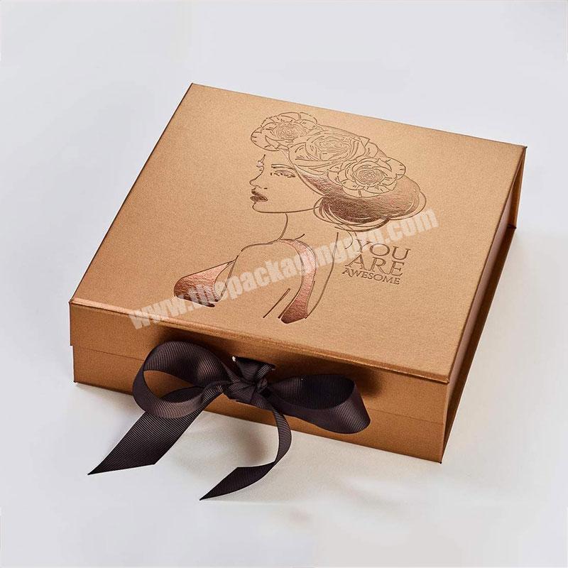 Custom Printing Foldable Magnetic Closure Luxury Gift Apparel Folding Hat Box Packaging