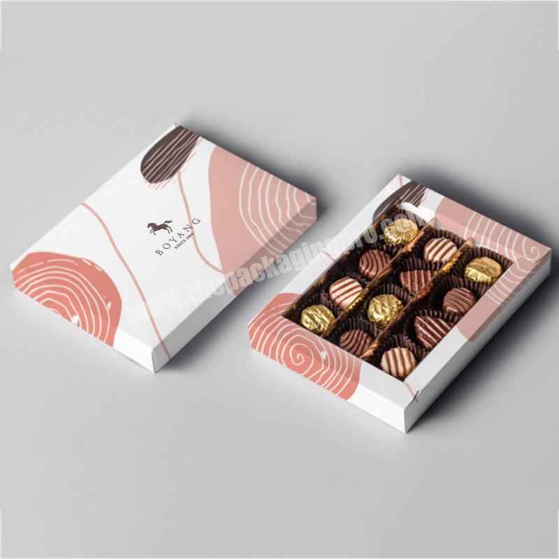Custom Printing Luxury Paper covered Strawberry Gift Box Chocolate Packaging Boxes For Chocolate