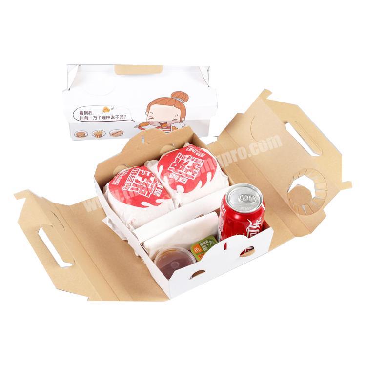 Custom Private Logo fried chicken cola chicken wing gift packaging box