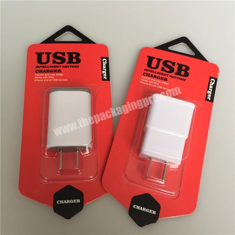 Custom Samsung Mobile Phone USB Charger Blister Packaging Box