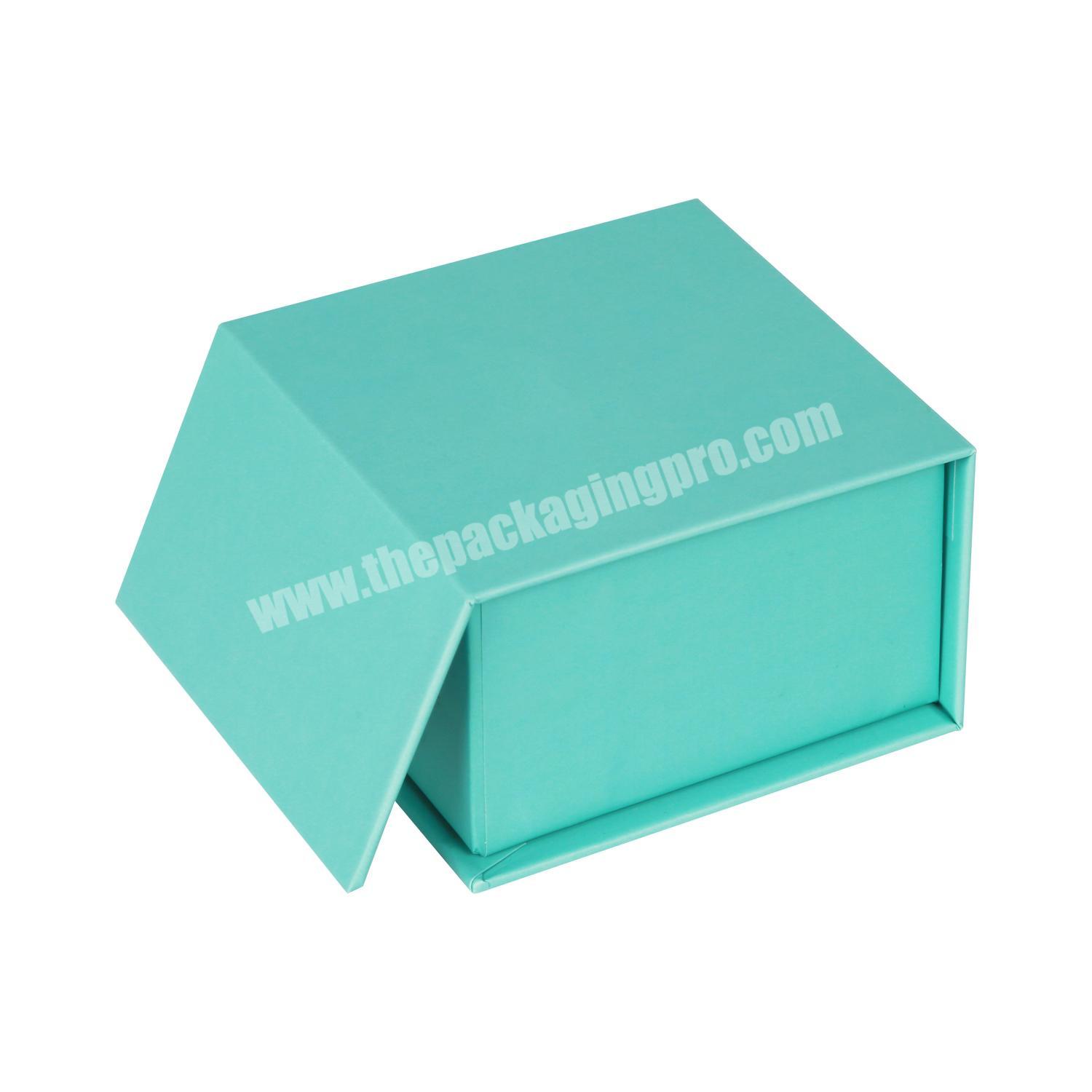 Custom Size Packaging Box Blue Gift Boxes Magnet Stationery Box Printed with Logo