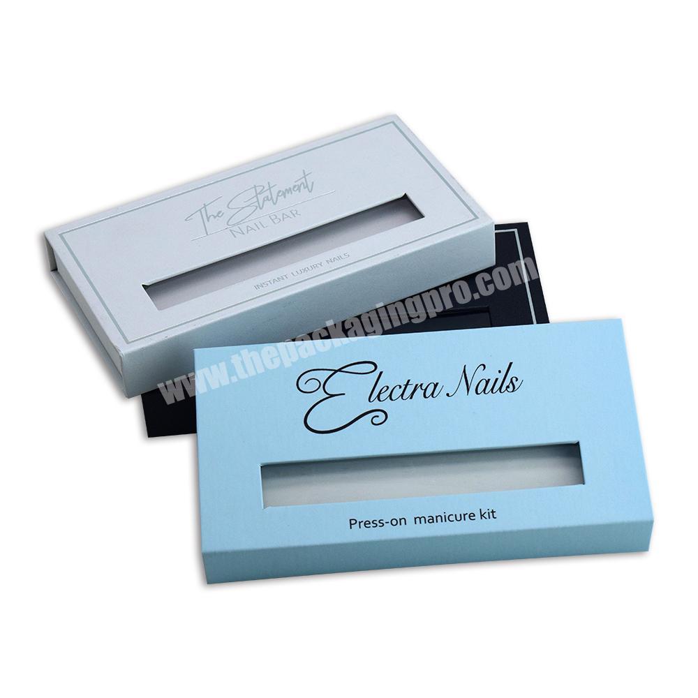 custom Custom Small Size Rigid Paper Gift Box with Magnetic Closure for Press on Nails Packaging 