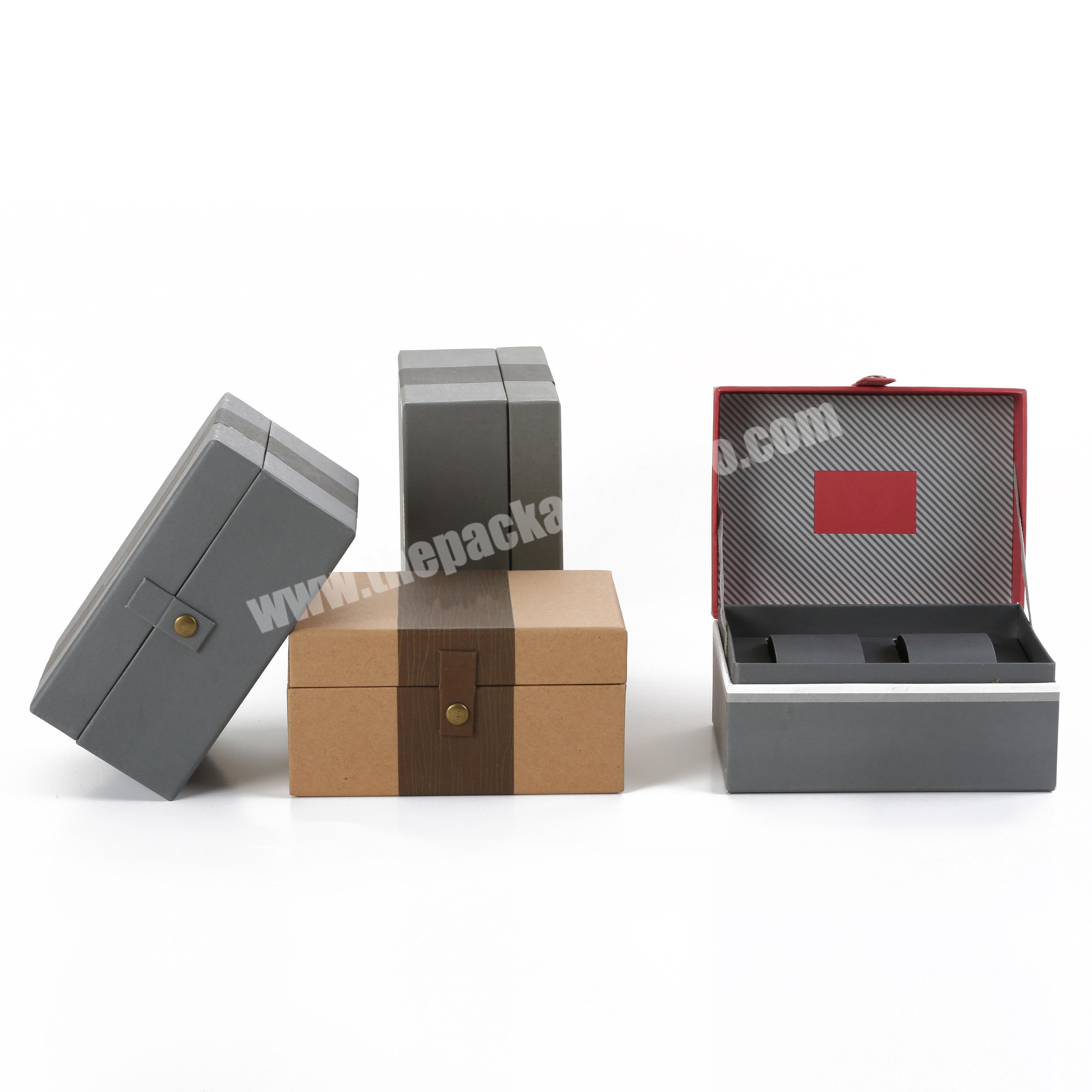 Custom beautiful Couple watch box Lovers' watch box paper box for watch with special paper