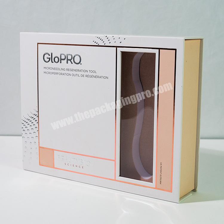 Custom brand logo wholesale reasonable price cosmetic set magnetic close gift paper box with insert