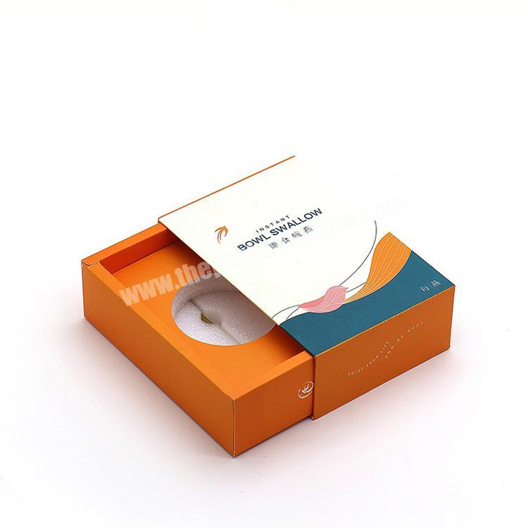 Custom caja de papel high quality products packaging luxury sliding drawer box