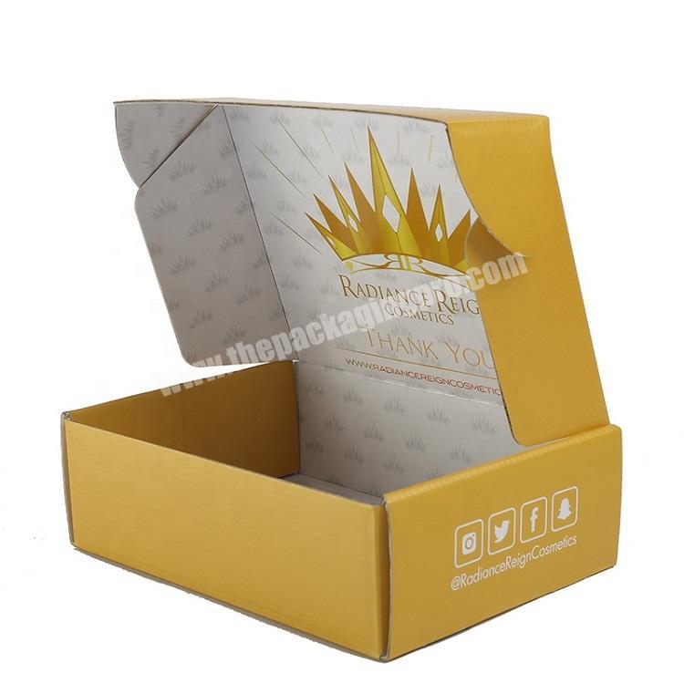 Custom cardboard box packaging plain kraft paper shipping Box for Clothes