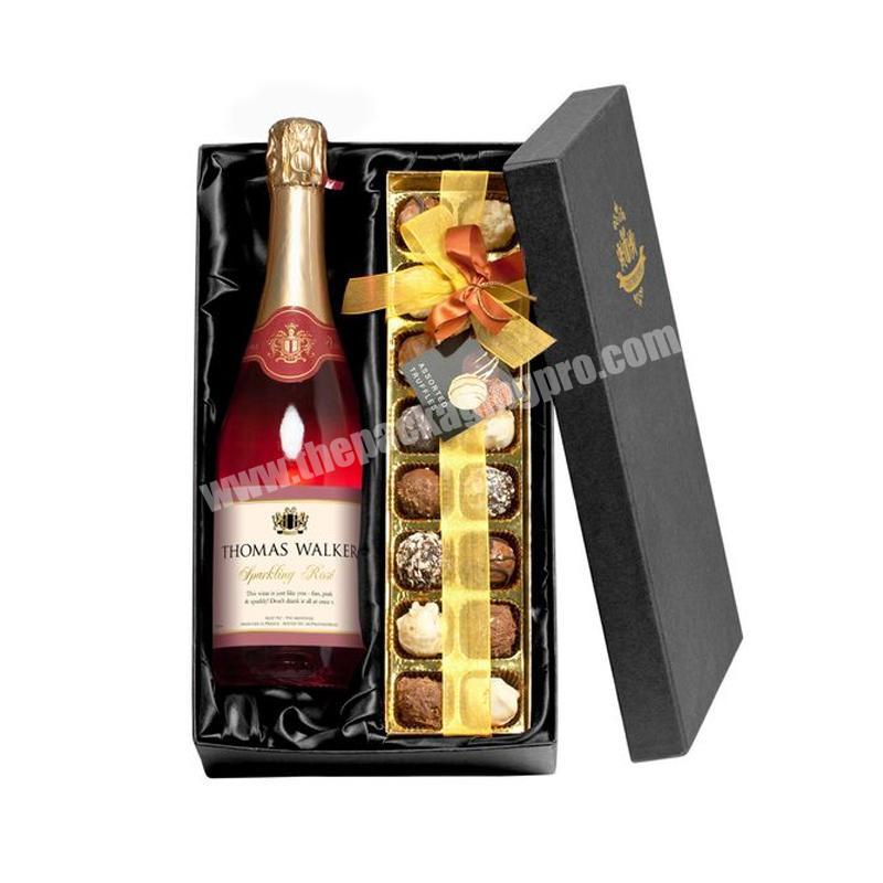 Custom christmas leather sublimation wine glass flower carton packing storage box gift set 2 bottle wine bottle packaging boxes