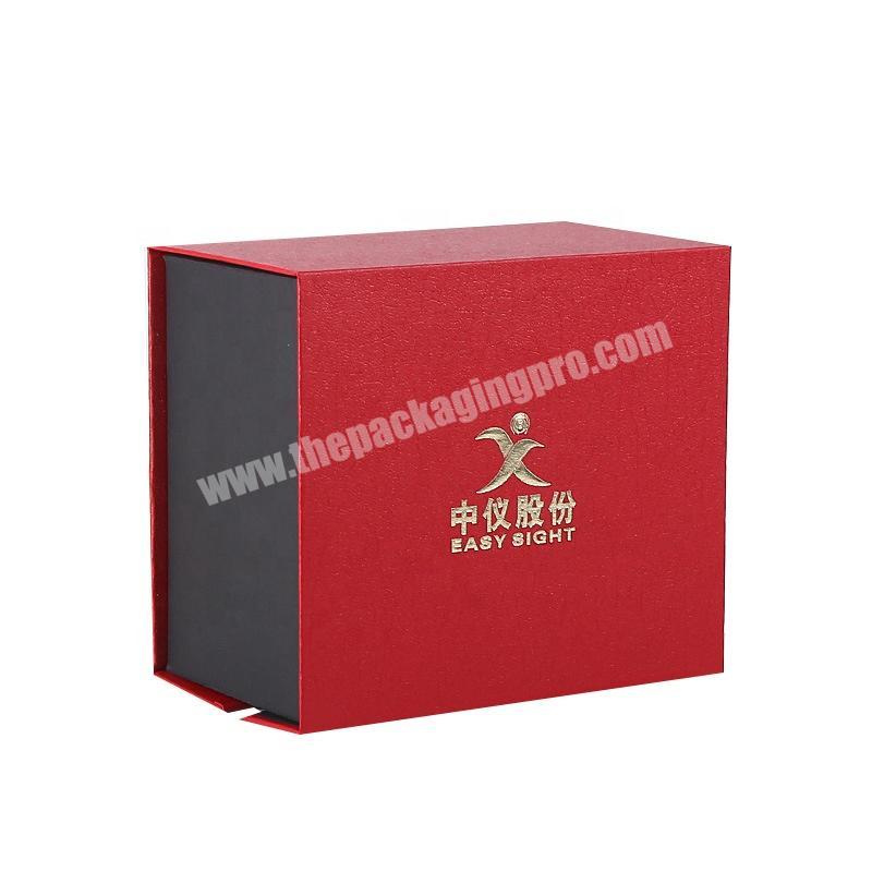 Custom color Cloth Packaging Gift Magnetic Paperboard Box With Satin