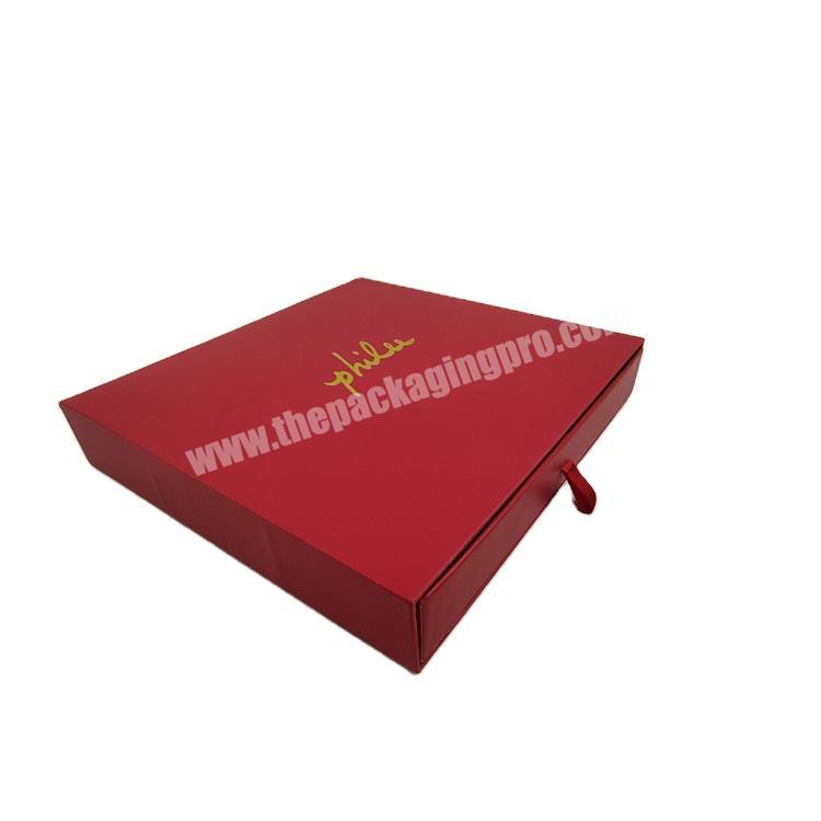 Custom colored paper drawer packaging cardboard boxes luxury candy cartons