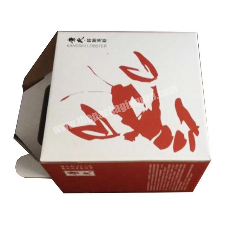 Custom corrugated lobster box gift box food packaging box