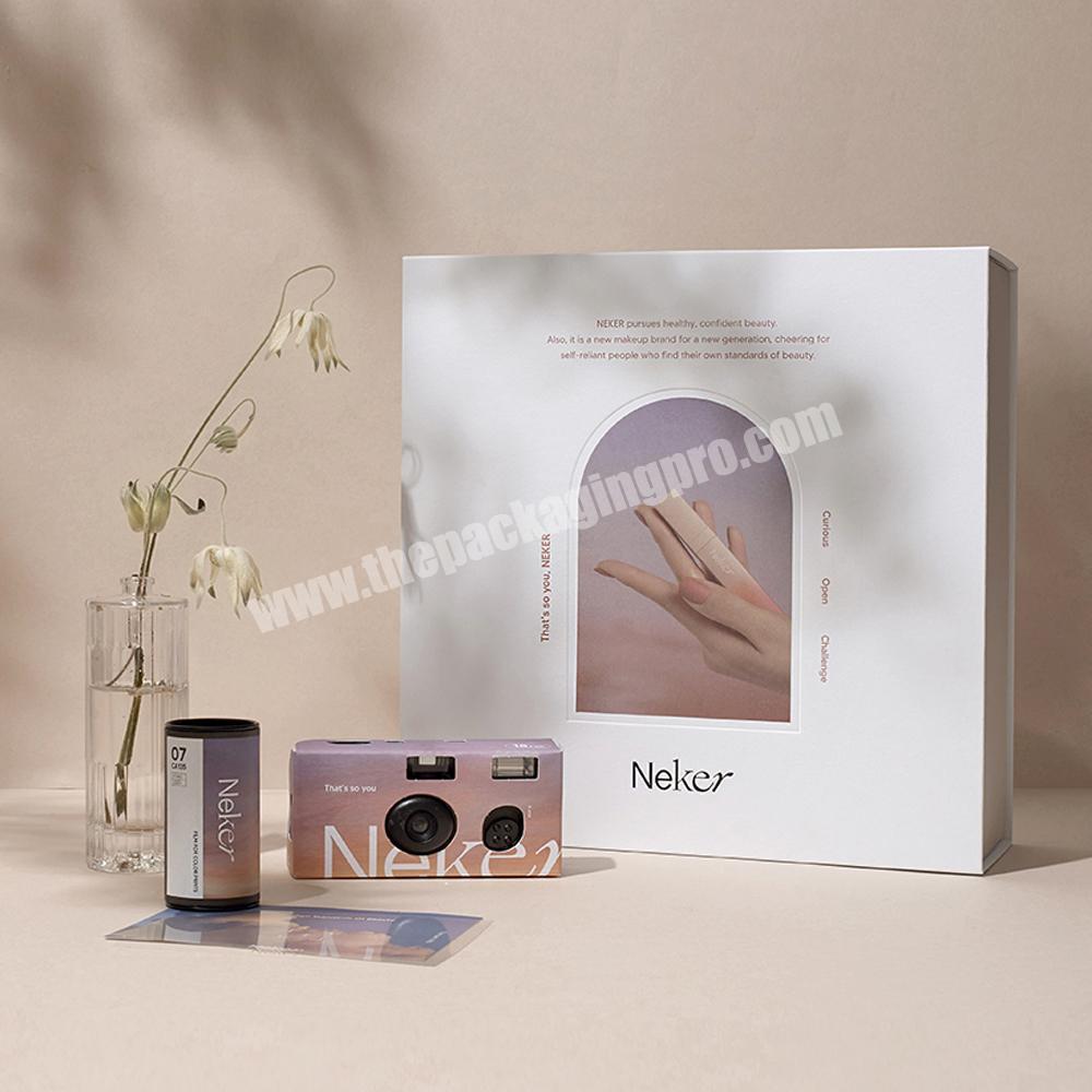 personalize Custom cosmetic perfume packaging gift boxes with magnetic lid luxury folding magnet gift box with logo packaging magnetic box