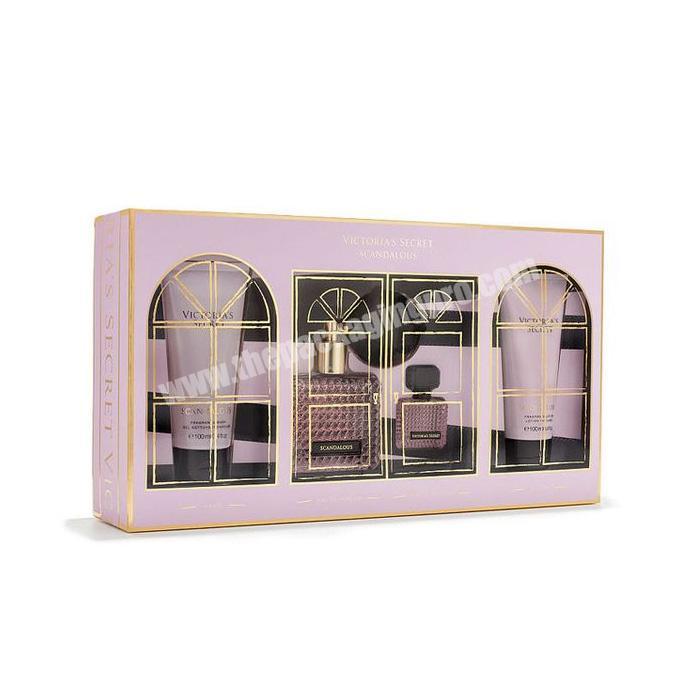 Custom desgin logo luxury cosmetic packaging empty rigid paper perfume box luxury gift perfume bottle cosmetics box