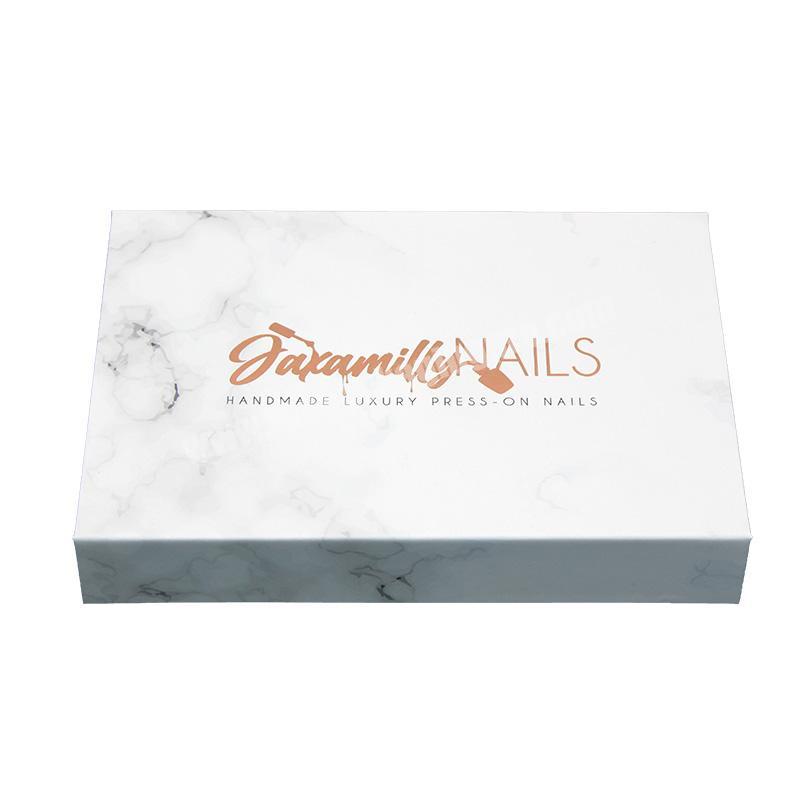 Custom design luxury white jewelry cardboard paper box with black ribbon