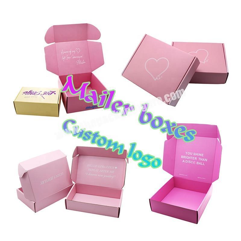 Custom design paper box clothes shipping mailer box shipping boxes custom logo