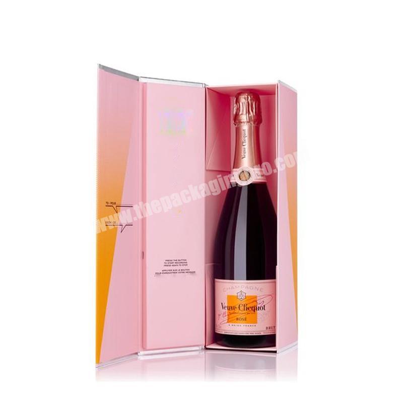Custom design paper wine shipping glass gift boxes wholesale custom wine packaging boxes luxury wine glass gift boxes factory
