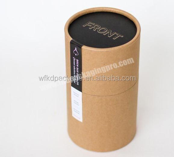 Custom design wholesale eco friendly round shape kraft paper cardboard tube box for packaging