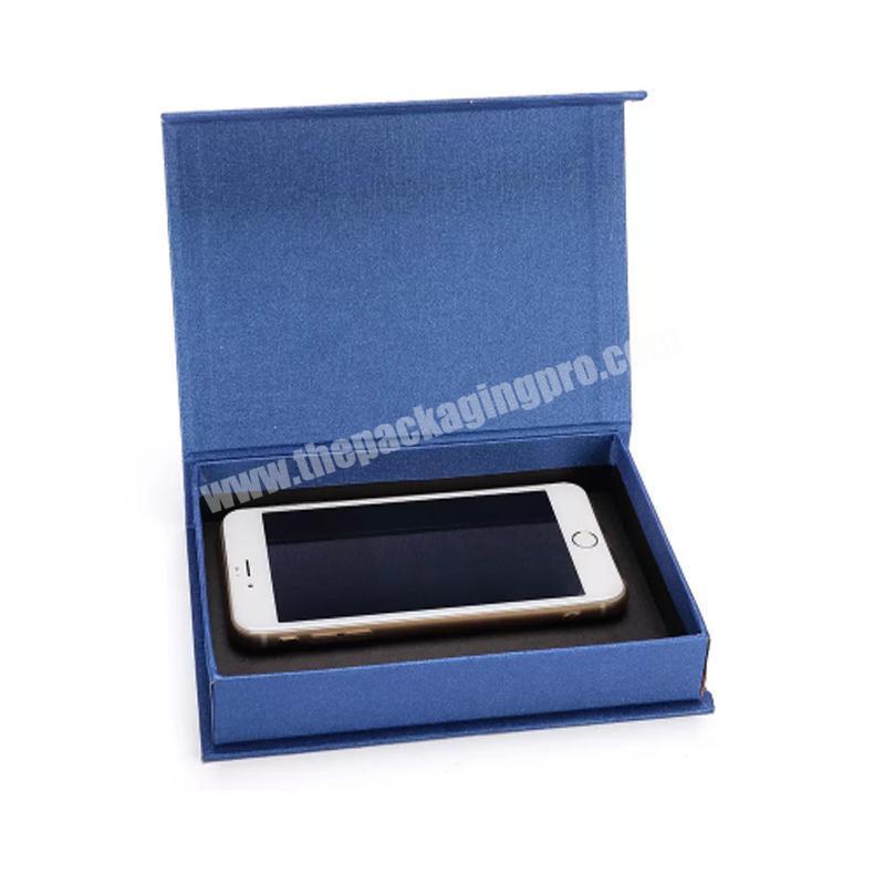 Custom eco friendly carton para fundas celular rigid paper magnetic folding smart mobile cell phonne box packaging