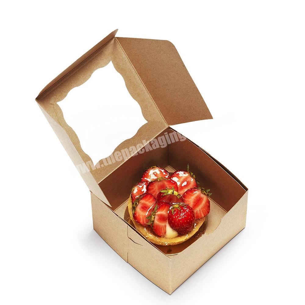 Custom handmade small food  packaging box for cookie paper christmas cookie boxes with window luxury cookie box