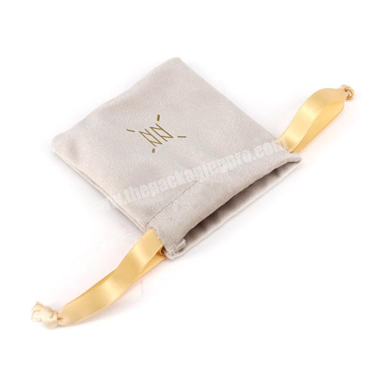 Custom jewelry packaging bag velvet jewelry pouch