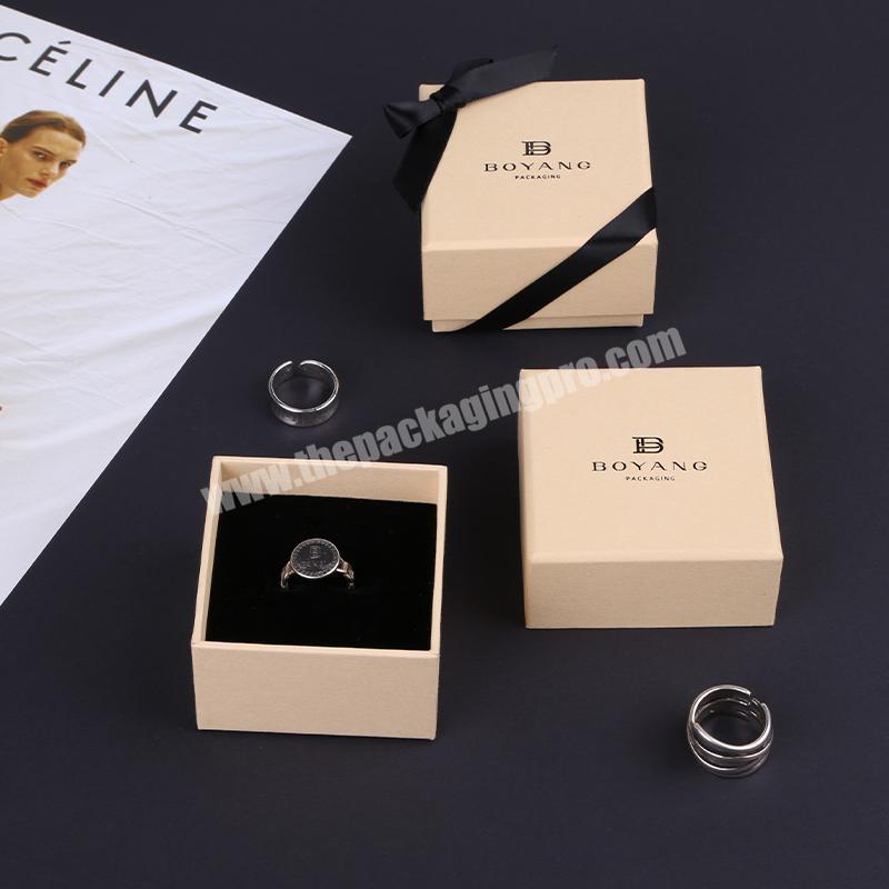 Custom logo Luxury Box Jewelry Storage Packaging Small Unique Marble Necklace Ring Box