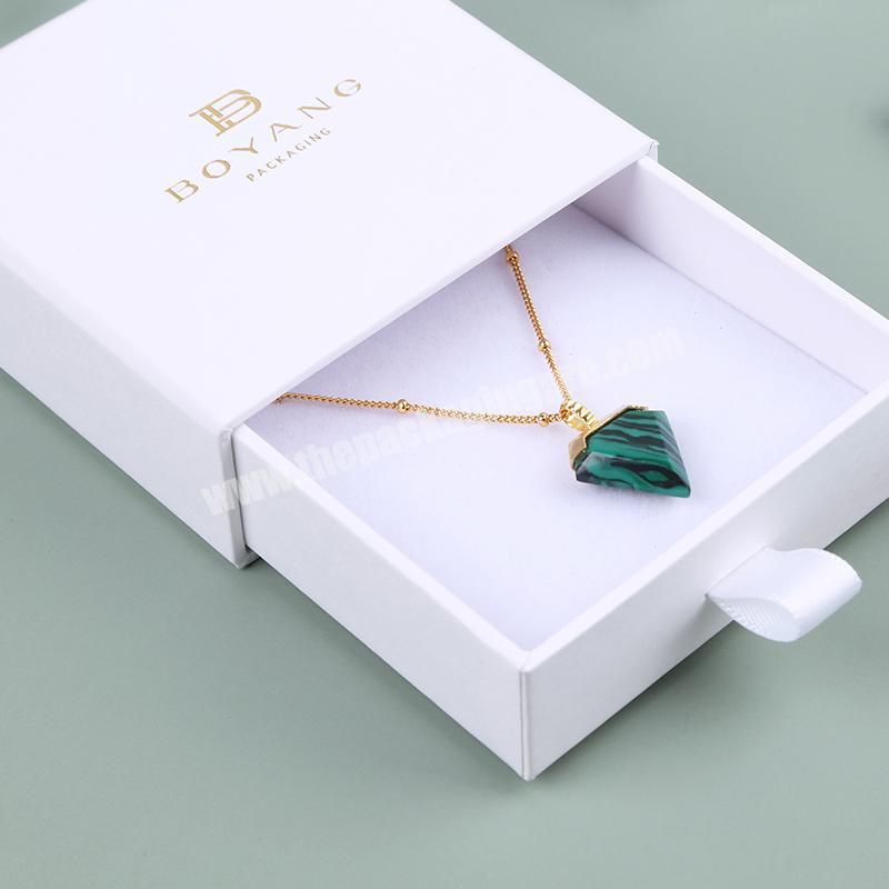 Custom logo Luxury Women Printed High Quality Chain Box Jewelry Storage Packaging Flower Necklace Gift Box