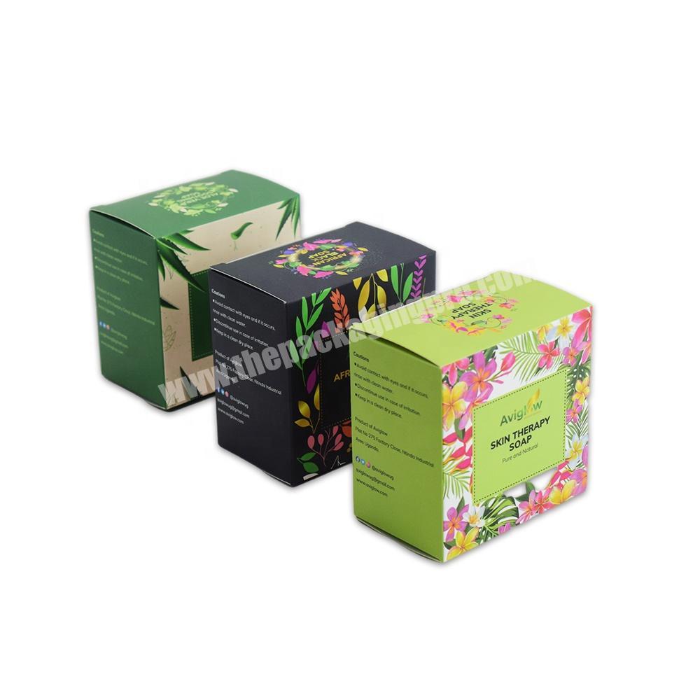 Custom logo printed eco friendly food grade paper pie box colorful design paper tea box wholesale