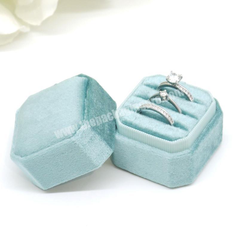 Custom logo small color velvet jewelry suede gift packaging box jewelry boxes suede necklace earing ring faux suede jewelry box