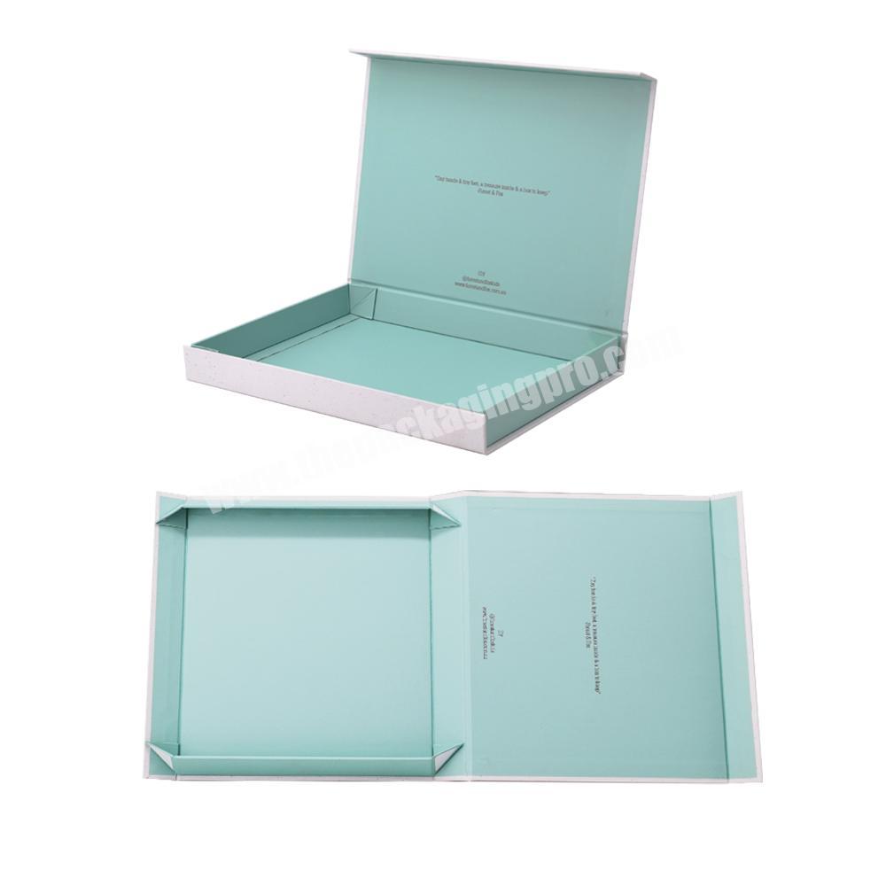 Custom luxury magnetic folding gift packaging paper box men birthday box gift set clothing folding storage box