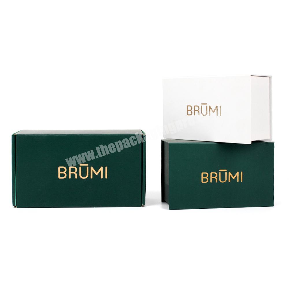 Custom luxury white cardboard magnetic paper box for skincare cosmetics packaging box eco friendly packaging for face roller