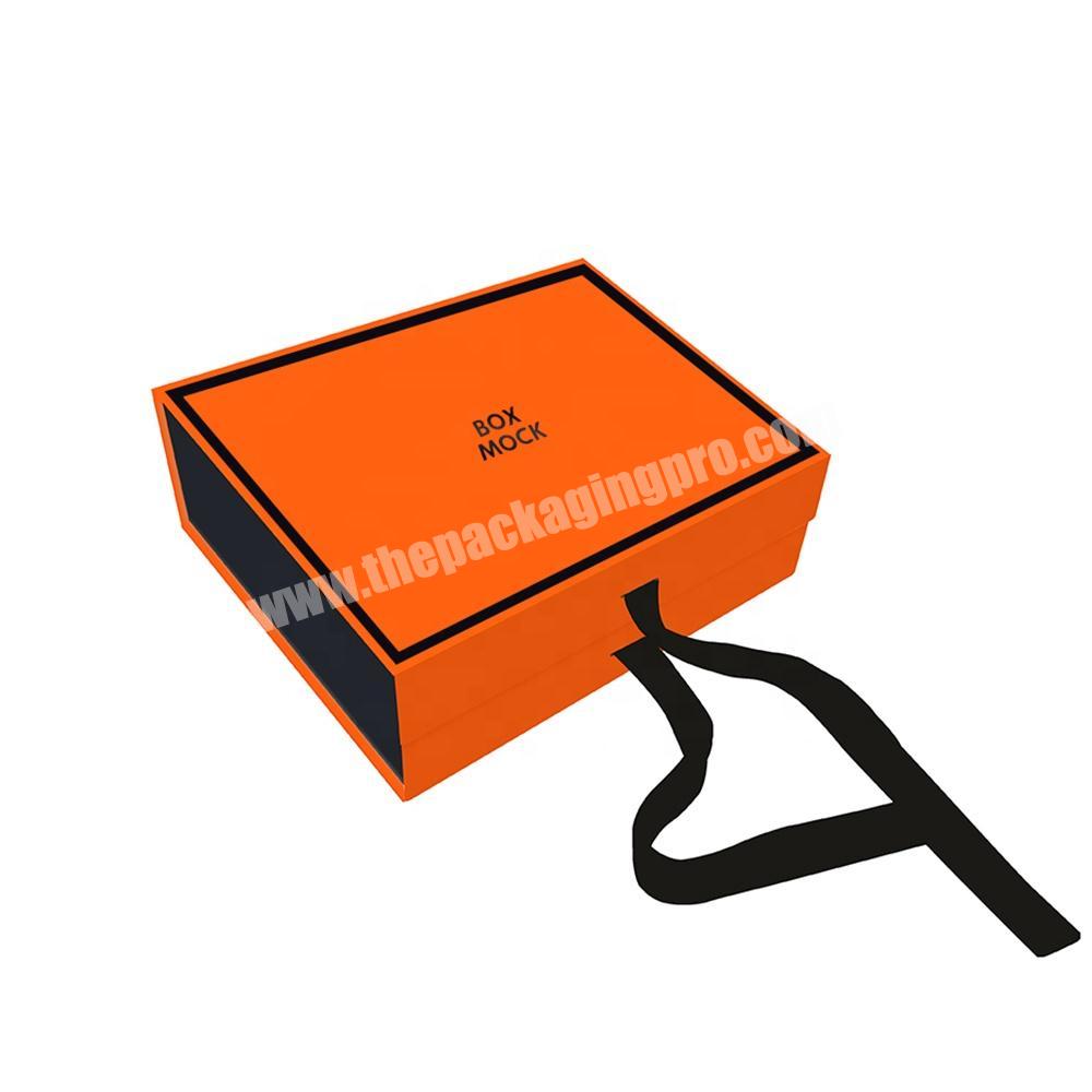 Custom magnetic collapsible box clothing paper gift packaging boxes