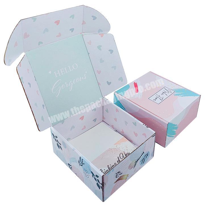 Custom new arrival fo simple elegant folding clothing mailer box with adobe indesign macallan corrugated packaging box