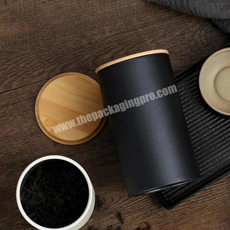 Custom paper round cylinder cardboard paper tube tea box gift boxes packaging