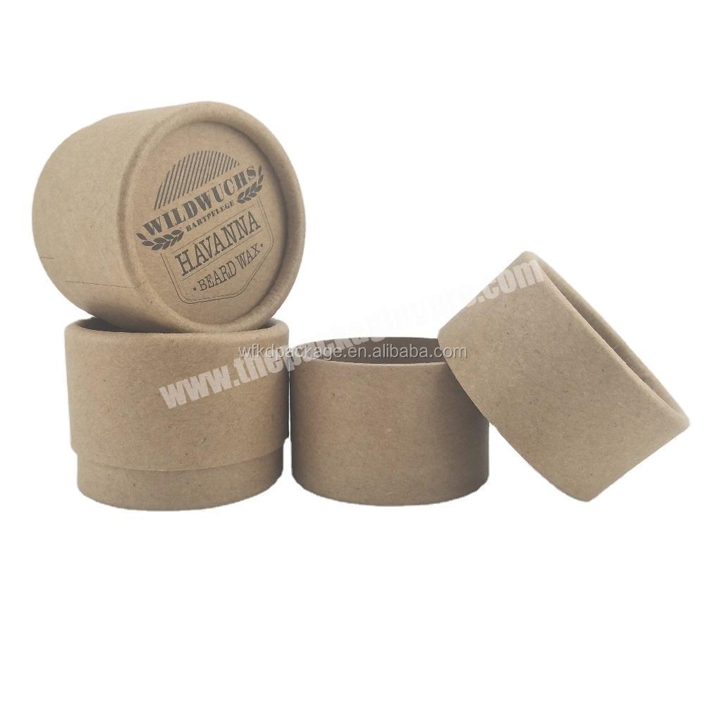 Custom plain brown kraft paper tube packaging