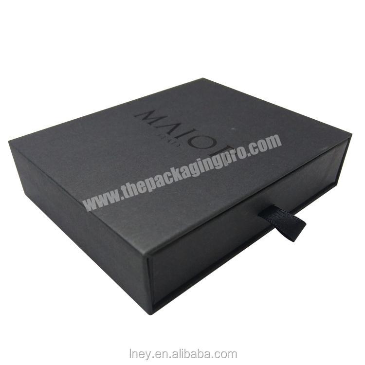 Custom popular Luxury different size Sliding drawer gift box for wholesale