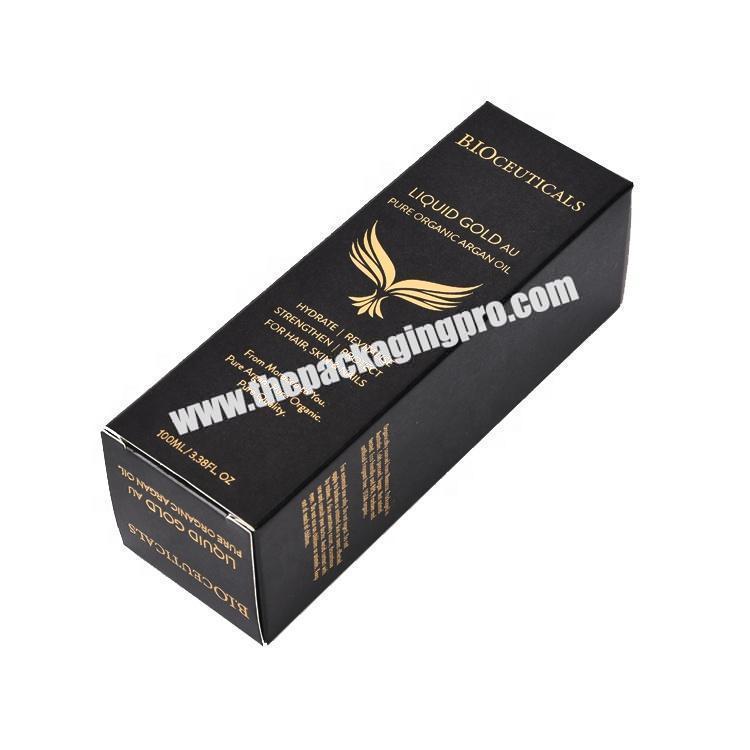 Wholesale Factory Black Paper Cosmetic Packaging High Quality Perfume Box Custom Logo Luxury Gift Perfume Bottle Cosmetic Box