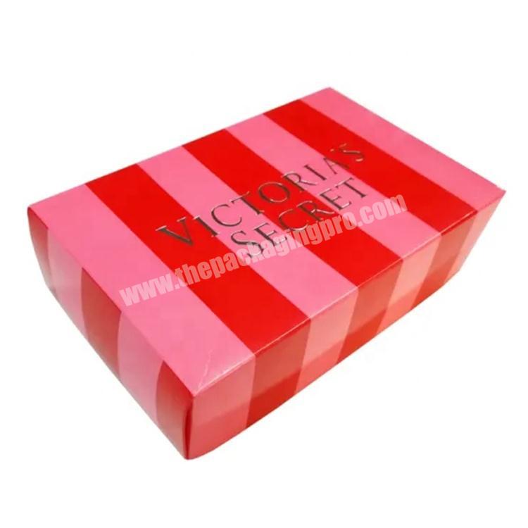Custom printed colorful paper gift box with lid for cloths packaging