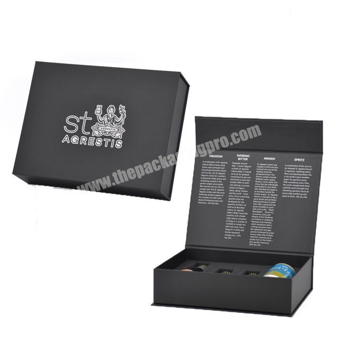 Custom printed foldable magnetic clothing gift packaging boxes luxury black magnet shoe packaging box magnetic gift box