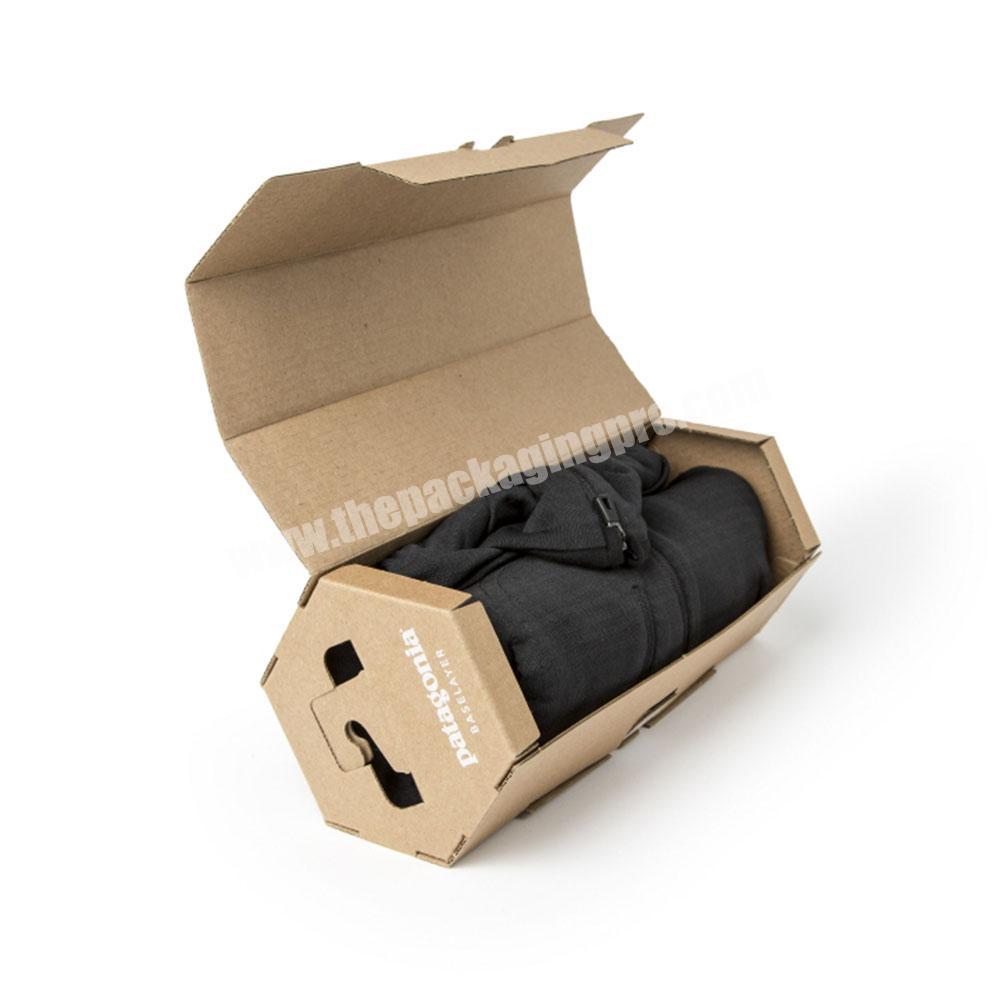 Custom printed kraft gift box clothing socks personalized hexagon gift box easy to store mini small cardboard gift boxes