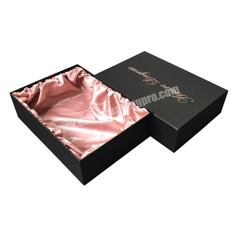 Custom printing logo rigid cardboard factory price elegant style apparel gift packaging box high end apparel box