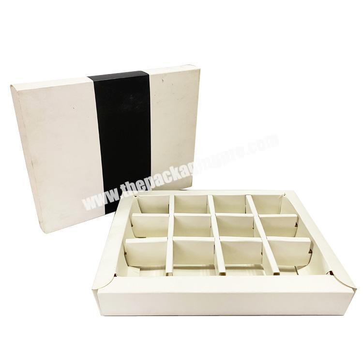 Sweet paper sliding box chocolate box with paper divider gift box manufacturer