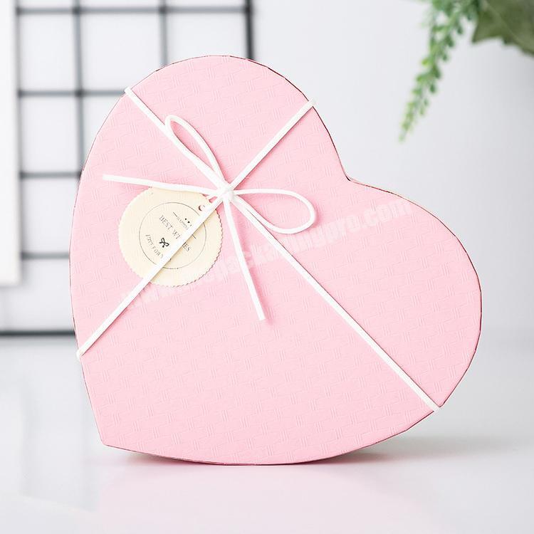 Custom size luxury large heart boxes packaging for flower jewelry ring clothe gift pack