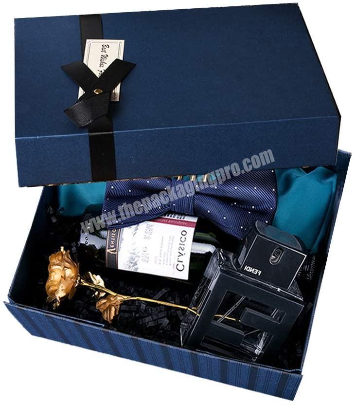 Custom wholesale high end luxury rigid gift box with custom printed logo