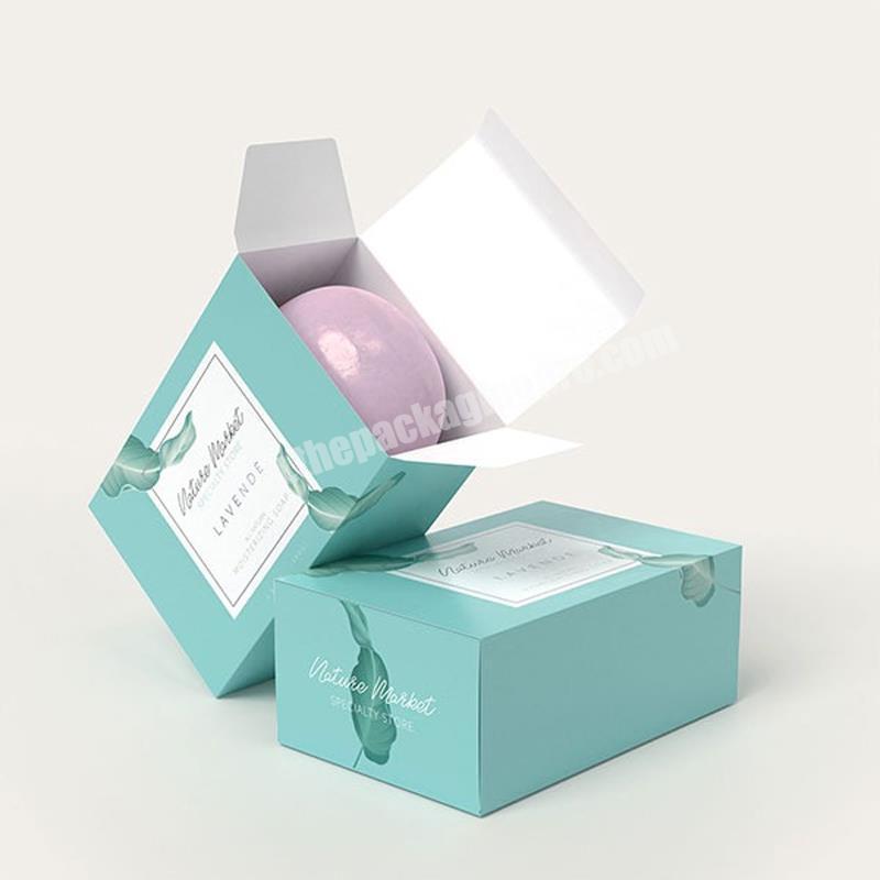 Customised luxury handmade paper cardboard soap sample container box holder soap bar packaging drawer flower soap gift box