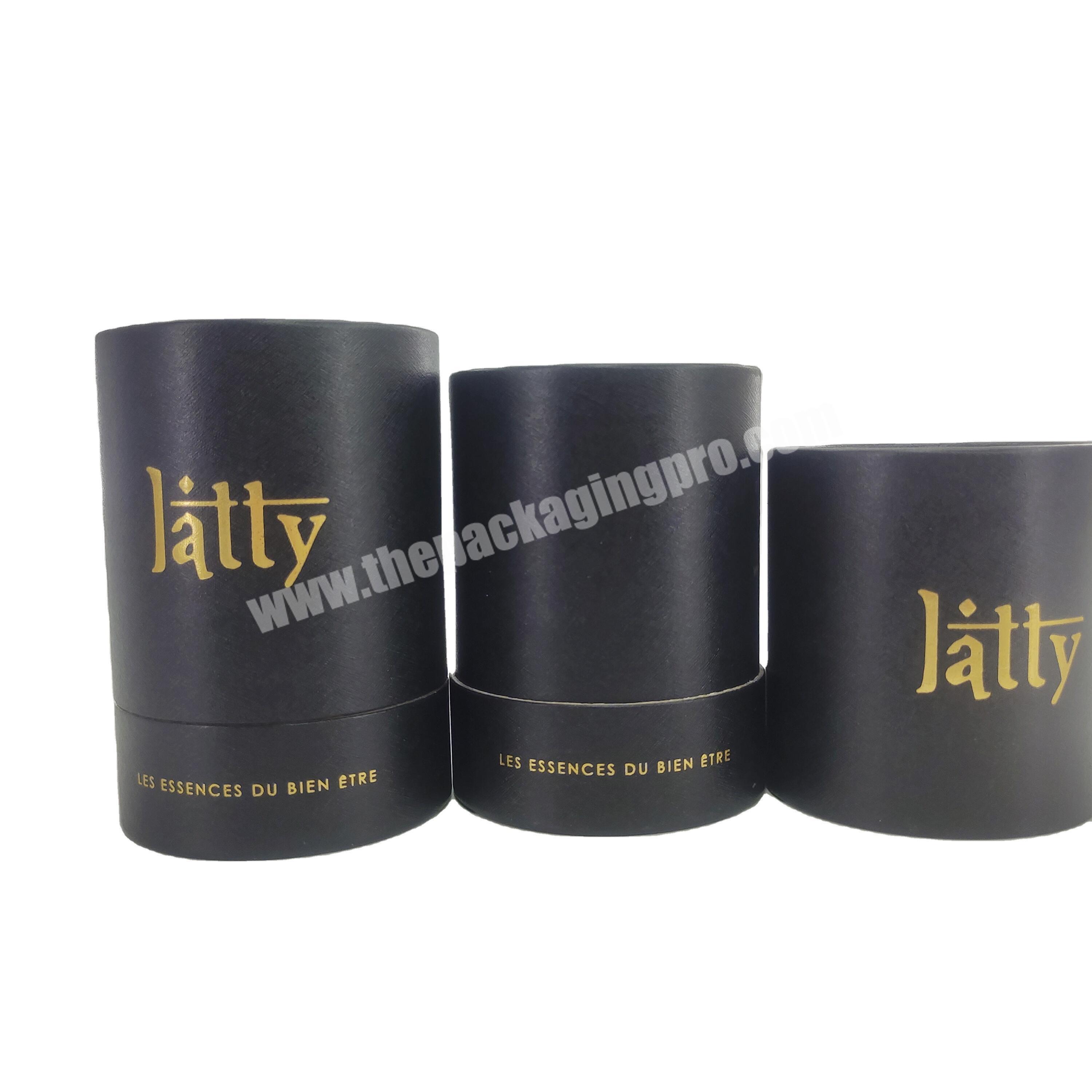 Customizable Loose Tea Packaging Kraft Paper Black Paper Tube